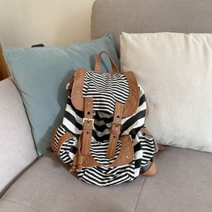Striped Spring Canvas Bag